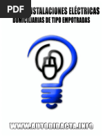 Conoce y Aprende Todo Sobre Las INSTALACIONES ELÉCTRICAS Domiciliarias de Tipo Empotrado PDF