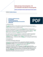 El Sistema Registral Peruano de Inscripción o de Transcripción