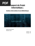 Rapport de Projet Informatique