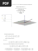 Dados Los Vectores 3D y Determine Las Operaciones Indicadas Entre Vectores