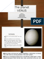 The Planet Venus: Group 4: Kevee Lagrada Beverly Qiamco Jubilee Atelano Micahel Angelo Duero