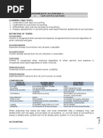 Title of Module: Intermediate Accounting 3 Topic: I. Cash and Accrual Basis Learning Objectives