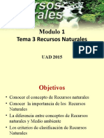 Modulo 1 Tema 3 Recursos Naturales  