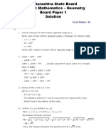 MSB Geometry Class 9 bOARD PAPER 1 Sol