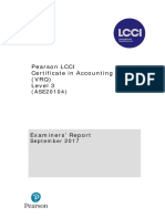 Pearson LCCI Certificate in Accounting (VRQ) Level 3