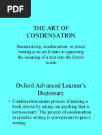 The Art of Condensation PDF