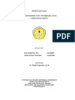 Presus STEMI Inferior, Post Trombolisis, TAVB, Shock Cardiogenic