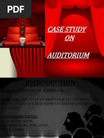 Case Study ON Auditorium