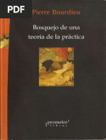 Bourdieu Pierre Bosquejo de Una Teoría de La Práctica