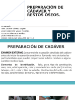 PREPARACIÓN DE CÁDAVER Y RESTOS ÓSEOS Antro