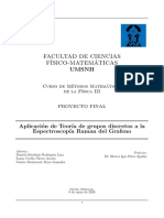 Aplicación - de - Teoría - de Grupos Discretos A La Espectroscopía Raman Del Grafeno PDF