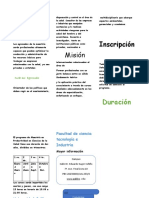 Hoja de Trabajo Trifoliar.