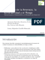 Evaluación de La Amenaza Vulnerabilidad y Riesgo