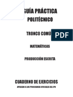 Politecnico C. Ejercicios Materias Academicas de Tronco Común