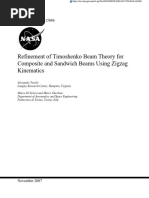 Refinement of Timoshenko Beam Theory For Composite and Sandwich Beams Using Zigzag Kinematics