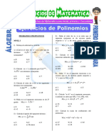 Ejercicios de Polinomios para Primero de Secundaria