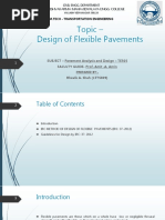 Topic - Design of Flexible Pavements: Birla Vishvakarma Mahavidyalaya Engg. College