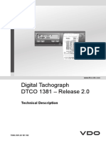 Digital Tachograph DTCO 1381 - Release 2.0: Technical Description