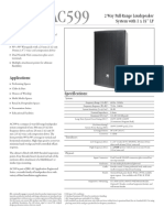 2-Way Full-Range Loudspeaker System With 1 X 15" LF