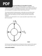 Grid Marking and Measurement Methods For Sheet Metal Formability