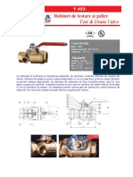 Robinet de Testare Si Golire DY4030 PCI