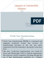 WCM Strategies in Automobile Industry: Submitted By-Vikas Sharma 2 0 1 8 P B M 5 2 7 6