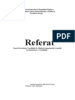 Referat: Ministerul Educatiei Al Republicii Moldova Universitatea Libera Internationala A Moldovei Facultatea Drept