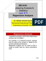 Engineering Analysis & Statistics: Lect. # 11