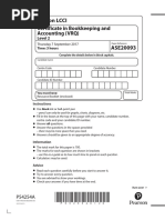 Pearson LCCI: Certificate in Bookkeeping and Accounting (VRQ)