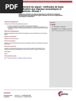 Traitement Du Signal Methodes de Base Application Aux Signaux Acoustiques Et Vibratoires