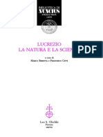 Lucrezio La Natura e La Scienza PDF