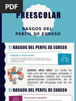 Preescolar. Rasgos Del Perfil de Egreso