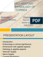 Applied Anatomy and Physiology of Cornea