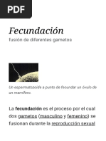 Fecundación - Wikipedia, La Enciclopedia Libre PDF