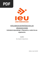 Planeación y Control de Una Organización