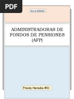 Administradoras de Fondos de Pensiones - FREIDY