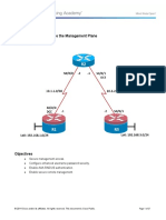 Chapter 8 Lab 8-1, Secure The Management Plane Topology.: Ccnpv7 Route