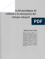 28 - (08) de La Crisis Del Paradigma de Utilidad A La Emergencia Del Enfoque Integral (Rafael Franco Ruiz) PDF