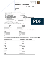 Evaluacion 6° Años Prefijos y Sufijos Conectores... Estrategias