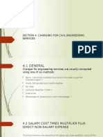 Section 4. Charging For Civil Engineering Services