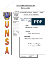 Evolución Tectónica en El Perú Desde El Paleozoico Hasta El Terciario