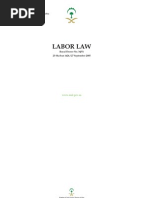 Labor Law: Kingdom of Saudi Arabia Ministry of Labor