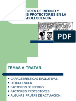 Factores Protectores y de Riesgo en La Adolescencia