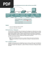 Práctica de Laboratorio 9a Administración de La Tabla de Direcciones MAC