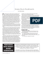 Hybrid Snare Drum Rudiments: Percussive Arts Society Board Nominations