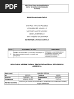 Actividad Informe para La Identificación de Los Recursos en La Empresa