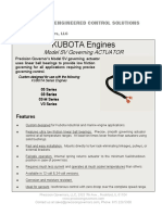 KUBOTA Engines: Model SV Governing ACTUATOR