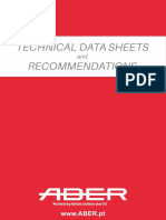 Technical Data Sheets Recommendations: WWW - ABER.pt