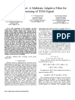 Wavelet Packet: A Multirate Adaptive Filter For De-Noising of TDM Signal