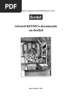 # REYNE, Gérard - Hypertext Catalog of Documents & Collections On Scribd. 110209 (February 9, 2011)